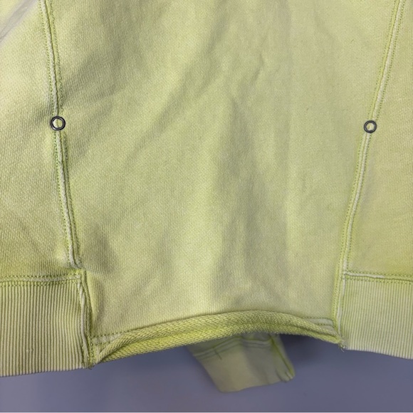 Free People Go For Gold Reversible Pullover Sweatshirt Sz S Key Lime Green - Picture 15 of 15